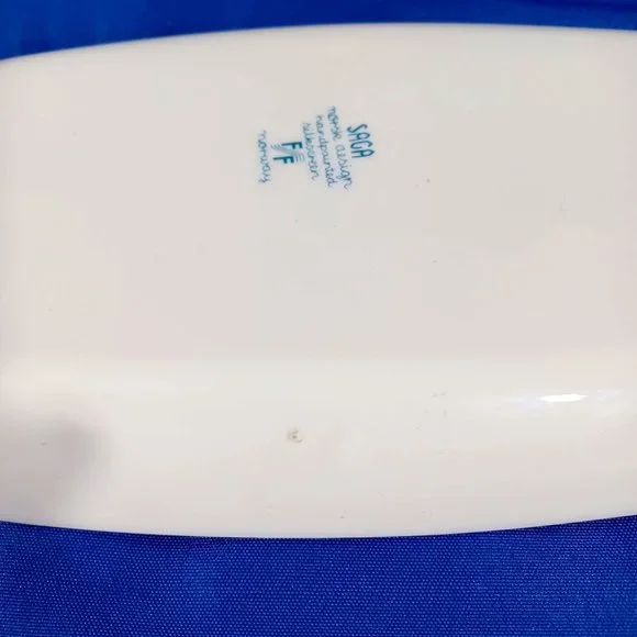 Norwegian Figgjo Flint Saga Norsk FF Fairy Tale Long Dish Plate Norway Vtg - Picture 9 of 9